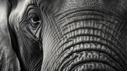 Close-up elephant face