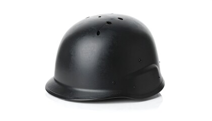 Fototapeta premium Sleek protection, showcasing a black riot helmet for safety and security purposes