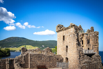 urquhart castle, loch ness, highlands, scotland, uk, ruins of castle