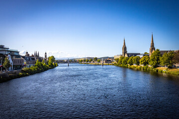 Inverness, River Ness, Highlands, Scotland, uk, Europe