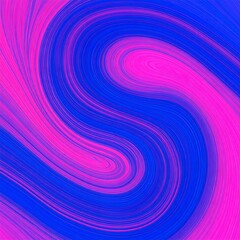 Abstract swirling design in vibrant pinks and blues