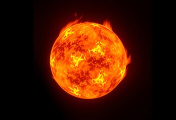 Heat A glowing radiating sphere like a fire