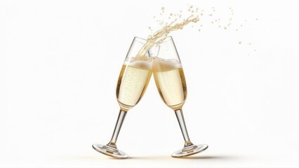 Champagne flutes clinking (1)