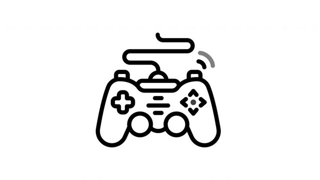 Animated Wireless Gaming Controller. video