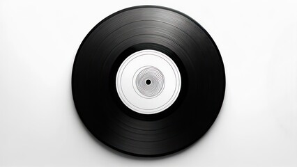 Obraz premium Black vinyl record