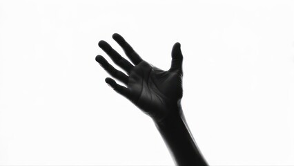 Black hand reaching out