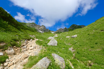 北アルプスの秩父平