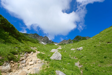 北アルプスの秩父平