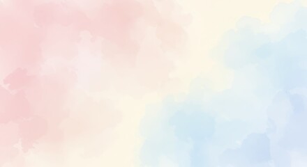 Soft Pastel Watercolor Background Texture with Gentle Color Gradient
