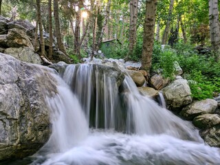 Waterfall in Ice House Canyon, Cucamonga Wilderness, California