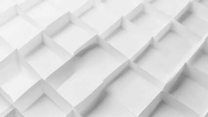 Abstract white squares