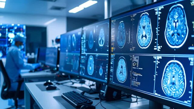 Brain scan monitors medical lab