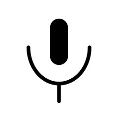 microphone glyph icon