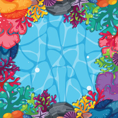 Vibrant Underwater Coral Reef Scene