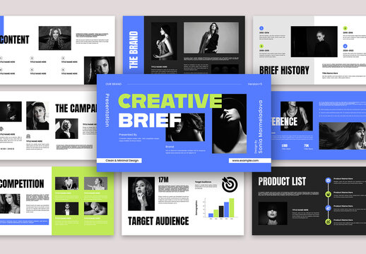 Clean And Minimal Creative Brief Presentation Layout