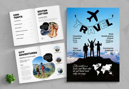 Travel Photo Magazine Layout