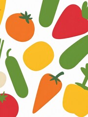 set of vegetables