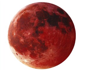 Red-tinted full moon