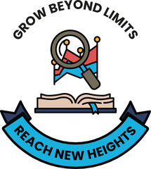 A logo for Grow Beyond Limits that says 