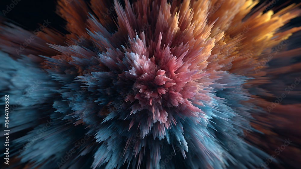 Poster a vibrant explosion of color creates an abstract and dynamic background, perfect for adding energy a