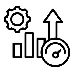 Performance Trend  Icon Element For Design