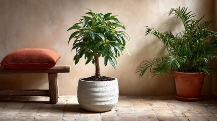 Subtle terrazzo pattern with pastel speckles on an ivory base, lightly textured
