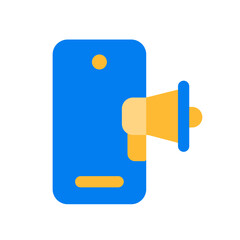 mobile marketing flat icon