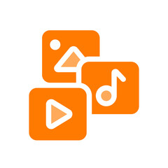 content orange icon