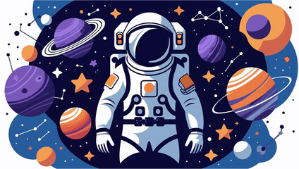 Perfect for science fiction designs, spacethemed projects, educational materials, and kids room decor with a vibrant and engaging visual.