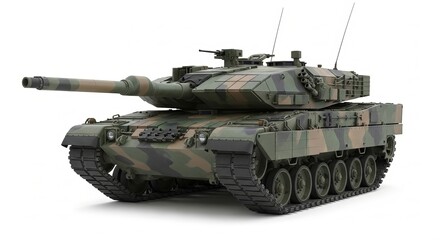 Leopard Main Battle Tank Isolated