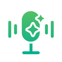 ai voice gradient icon