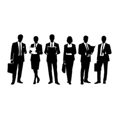 Business professionals standing together business people