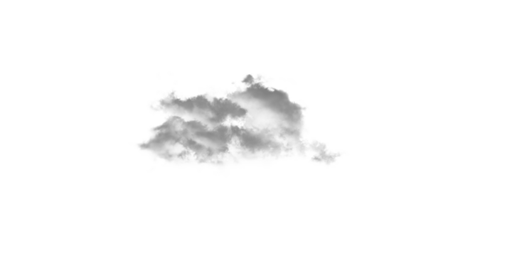 A gray abstract shape with jagged edges is centered against a black background in a simple composition