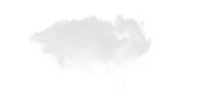 A light gray cloud shape with pixelated edges isolated against a stark black background in a simple image