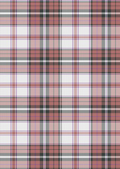 Red and white checkered gingham plaid pattern, a seamless fabric textile design