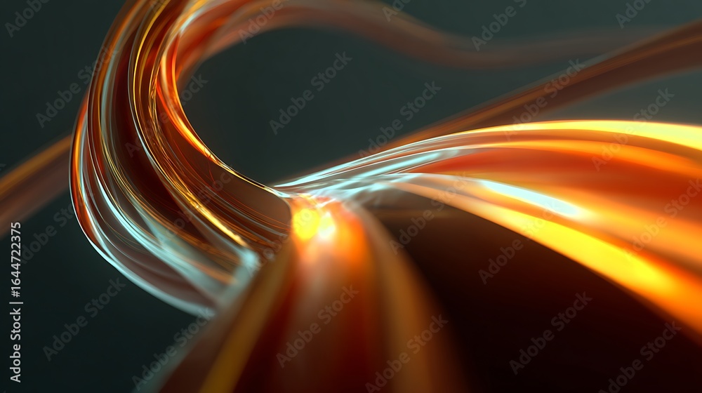 Poster abstract lines and curves create a dynamic and vibrant background, representing energy, light, and f