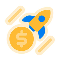 Fototapeta premium boost sales flat sticker