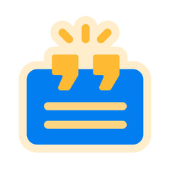 Obraz premium testimony flat sticker