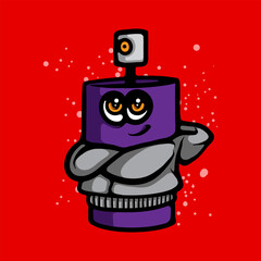 Cool Spray can mascot cartoon vector illustration