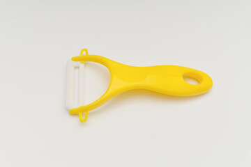 ceramic fruit peeler on white background