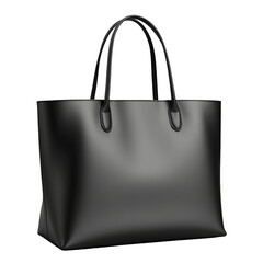 Elegant Black Tote Bag with Handles