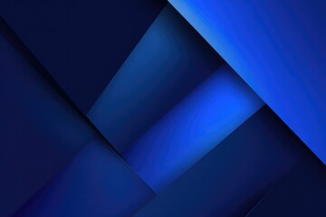 Abstract geometric design, deep blue layered shapes