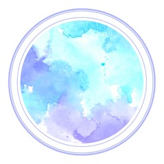 Abstract watercolor circle design