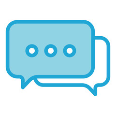Naklejka premium conversation flat icon