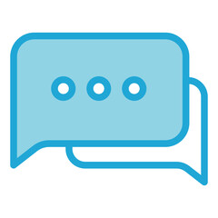Naklejka premium conversation flat icon