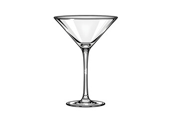 Elegant martini glass ready for your favorite cocktail, perfect for celebrations and upscale events.