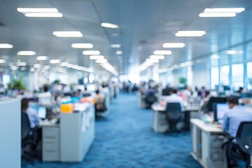 Obraz premium Blurred interior view of a modern office space (1)