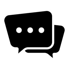 chat box gliph icons