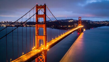 Fototapeta premium Golden Gate Bridge at Dusk