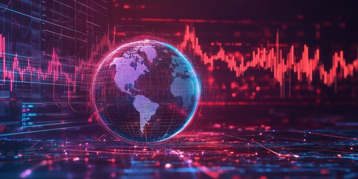 Global Market Trends: A Digital Visualization of Worldwide Economic Fluctuations